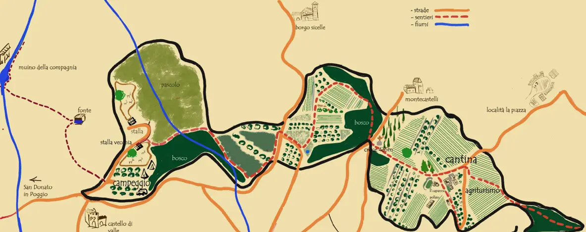 Mappa dell'azienda Buondonno